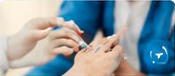 Injection and dressing